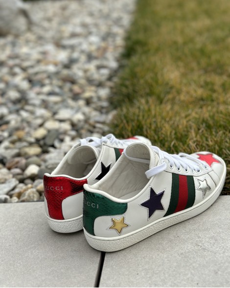 Tenisky dámské Gucci GG ACE STARS bílé